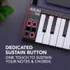 imageAKAI Professional LPK25  USB MIDI Keyboard Controller with 25 Responsive Synth Keys for Mac and PC Arpeggiator and Music Production SoftwareblackNew Model