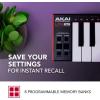imageAKAI Professional LPK25  USB MIDI Keyboard Controller with 25 Responsive Synth Keys for Mac and PC Arpeggiator and Music Production SoftwareblackNew Model