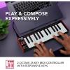 imageAKAI Professional LPK25  USB MIDI Keyboard Controller with 25 Responsive Synth Keys for Mac and PC Arpeggiator and Music Production SoftwareblackNew Model