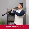 imageAkai Professional EWI Solo  Electronic Wind Instrument With Builtin Speaker Rechargeable Battery 200 Sounds and USB MIDI ConnectivityBlackStandalone EWI with Builtin Speaker
