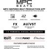 imageAkai Professional MPK Mini MK3  25 Key USB MIDI Keyboard Controller With 8 Backlit Drum Pads 8 Knobs Music Production Software and Native Instruments Sound Package NKS IntegrationGrey