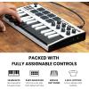 imageAkai Professional MPK Mini MK3  25 Key USB MIDI Keyboard Controller With 8 Backlit Drum Pads 8 Knobs Music Production Software and Native Instruments Sound Package NKS IntegrationWhite