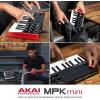 imageAkai Professional MPK Mini MK3  25 Key USB MIDI Keyboard Controller With 8 Backlit Drum Pads 8 Knobs Music Production Software and Native Instruments Sound Package NKS IntegrationStandard