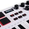 imageAkai Professional MPK Mini Plus  USB MIDI Keyboard Controller with 37 Mini Keys 8 MPC Pads Sequencer MIDICVGate IO Music Production Software and Native Instruments Sound PackageWhite