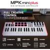 imageAkai Professional MPK Mini Plus  USB MIDI Keyboard Controller with 37 Mini Keys 8 MPC Pads Sequencer MIDICVGate IO Music Production Software and Native Instruments Sound PackageWhite
