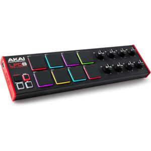 imageAKAI Professional LPD8  USB MIDI Controller with 8 Responsive RGB MPC Drum Pads for Mac and PC 8 Assignable Knobs and Music Production SoftwareLPD8