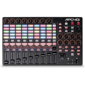 imageAkai Professional APC40 MKII  USB MIDI Controller for 1 to 1 Mapping with Ableton Live Lite with 5x8 Clip Launch Matrix Knobs and Faders Pro Software Suite IncludedAPC40