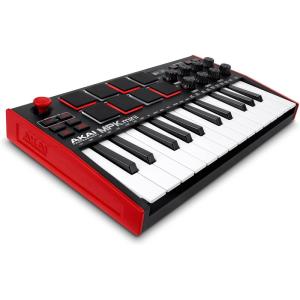 imageAkai Professional MPK Mini MK3  25 Key USB MIDI Keyboard Controller With 8 Backlit Drum Pads 8 Knobs Music Production Software and Native Instruments Sound Package NKS IntegrationStandard