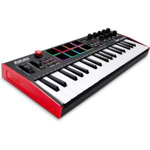 imageAkai Professional MPK Mini Plus  USB MIDI Keyboard Controller with 37 Mini Keys 8 MPC Pads Sequencer MIDICVGate IO Music Production Software and Native Instruments Sound PackageStandard
